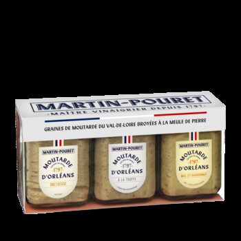 Coffret 3 moutardes Martin-Pouret