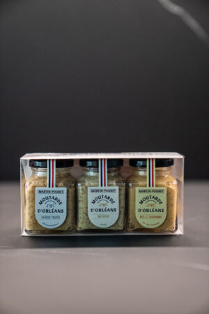 Coffret cadeau 3 moutardes découverte Martin-Pouret