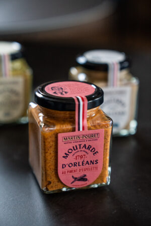 Moutarde au piment d'espelette 200g Martin-Pouret